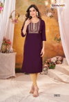 Nirja Advance Vol 9 By Suryajyoti Straight Cut Rayon Embroidery Kurtis Wholesalers In Delhi